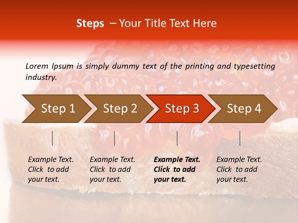 Luxury Breakfast Nobody PowerPoint Template