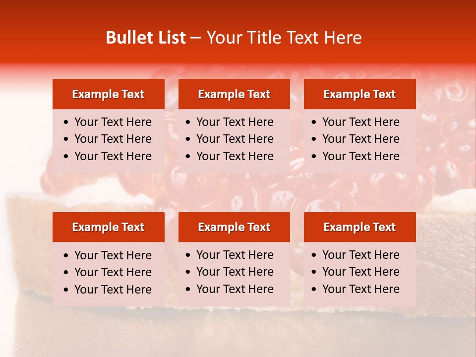 Luxury Breakfast Nobody PowerPoint Template