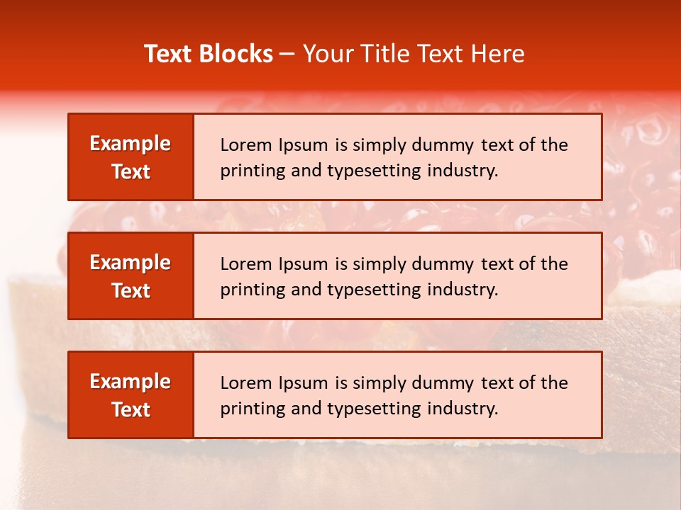 Luxury Breakfast Nobody PowerPoint Template