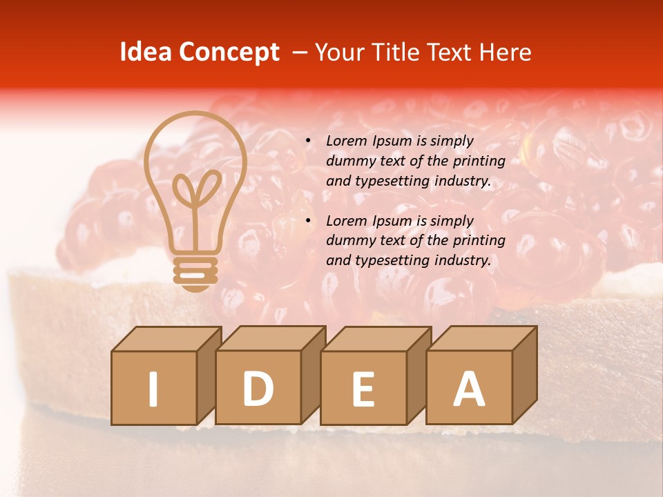 Luxury Breakfast Nobody PowerPoint Template