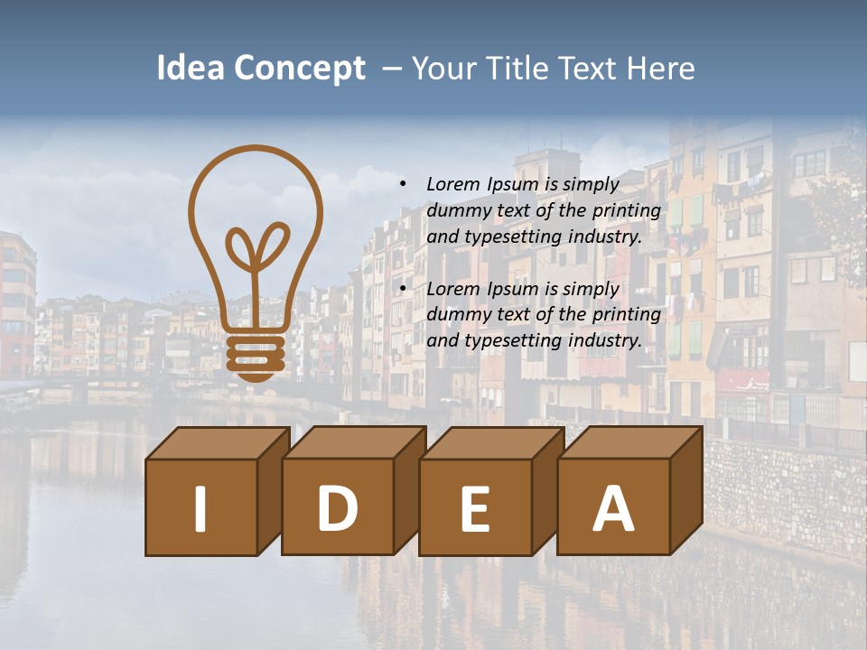 Bridge Cityscape Church PowerPoint Template