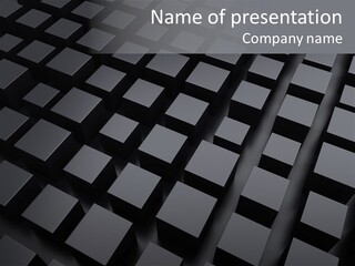 Black Advertisement Perspective PowerPoint Template