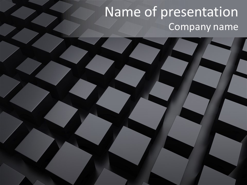 Black Advertisement Perspective PowerPoint Template