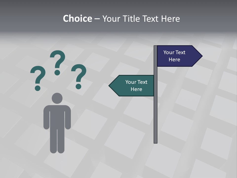 Black Advertisement Perspective PowerPoint Template