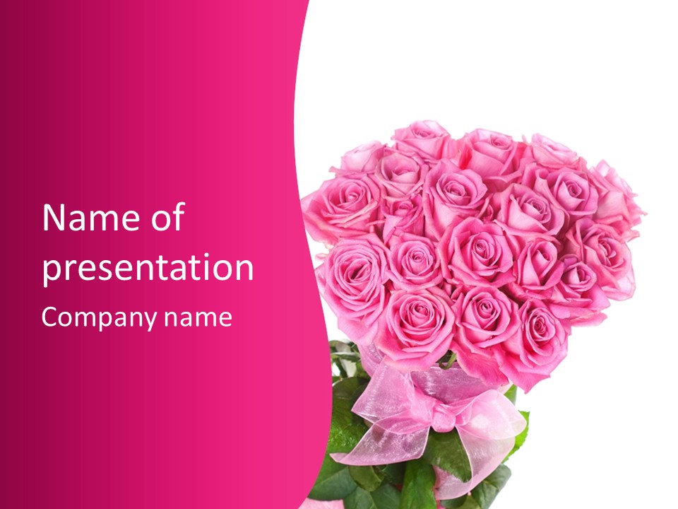 Plant Greeting Celebration PowerPoint Template