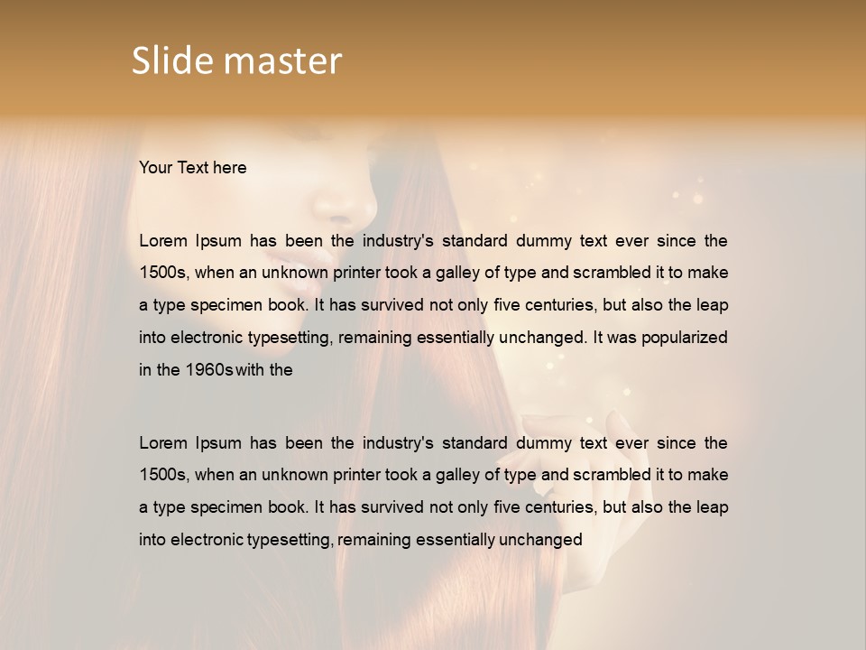 Haircut Coloring Pure PowerPoint Template