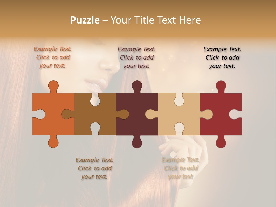 Haircut Coloring Pure PowerPoint Template