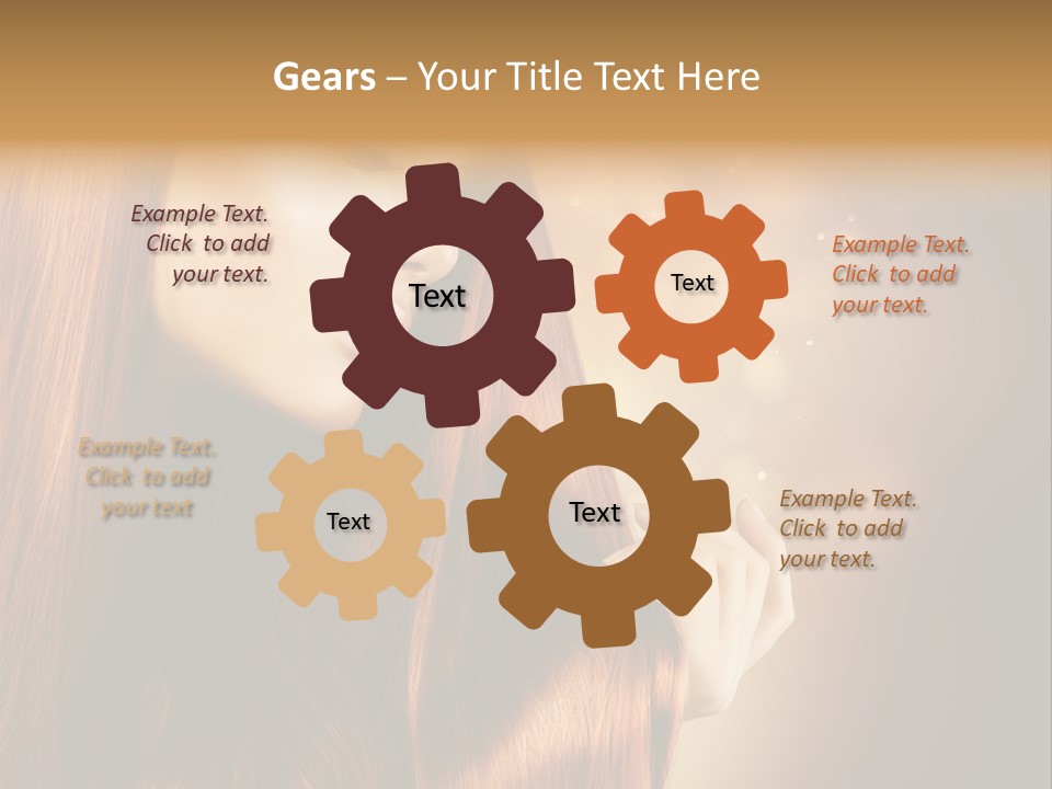 Haircut Coloring Pure PowerPoint Template