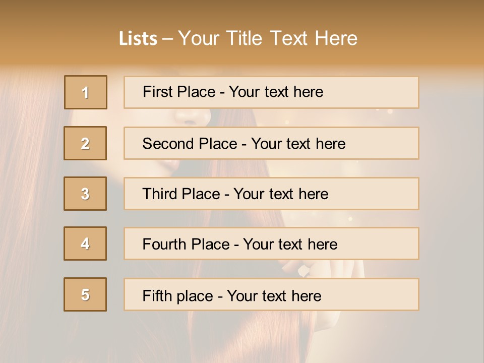 Haircut Coloring Pure PowerPoint Template