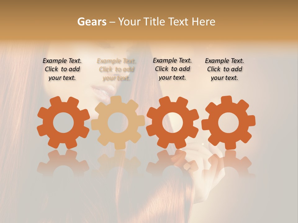 Haircut Coloring Pure PowerPoint Template