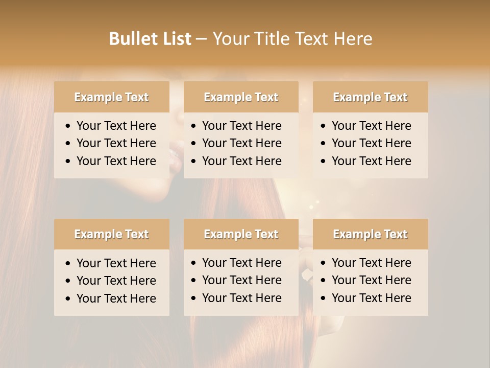 Haircut Coloring Pure PowerPoint Template