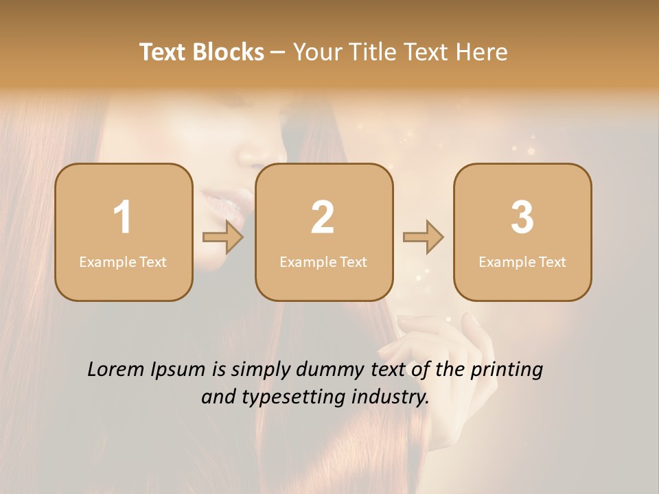 Haircut Coloring Pure PowerPoint Template