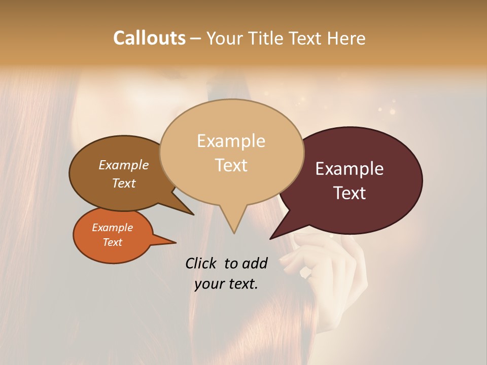 Haircut Coloring Pure PowerPoint Template