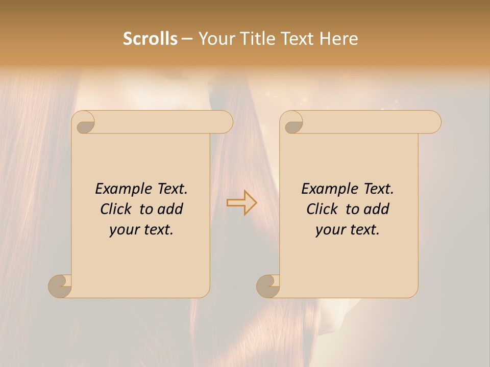 Haircut Coloring Pure PowerPoint Template