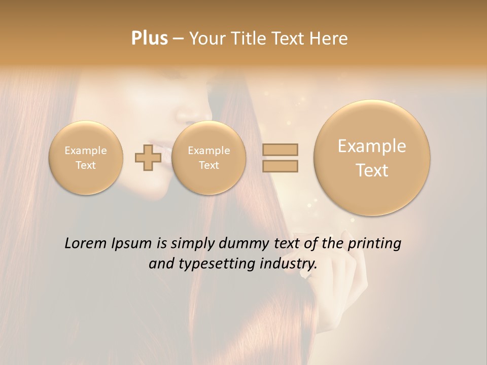Haircut Coloring Pure PowerPoint Template