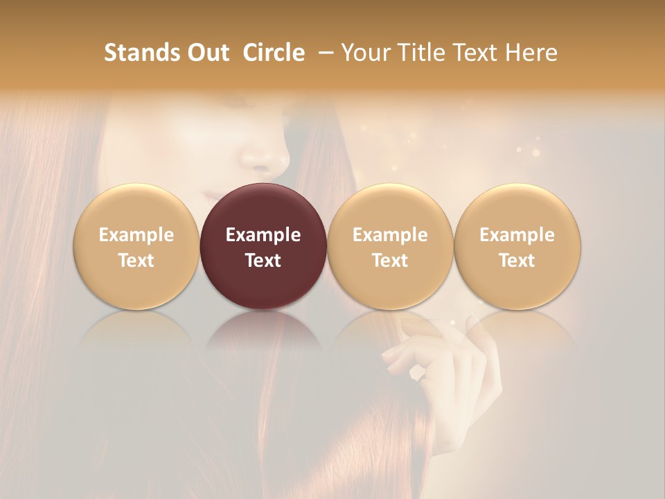 Haircut Coloring Pure PowerPoint Template