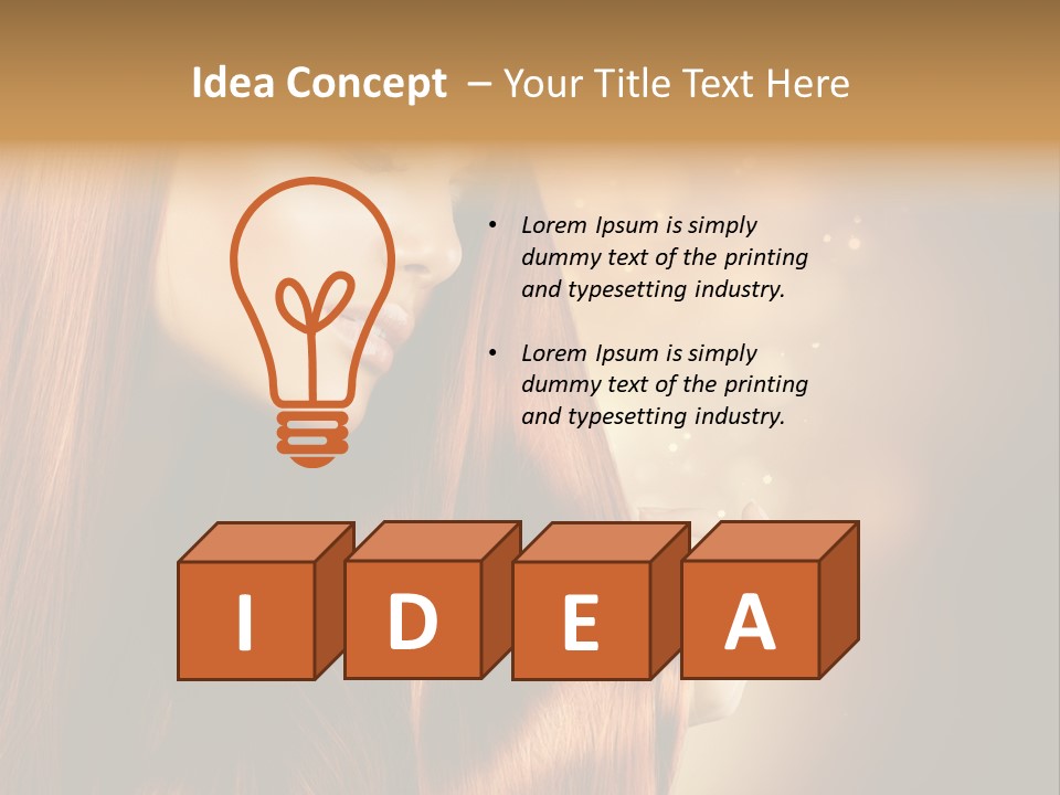 Haircut Coloring Pure PowerPoint Template