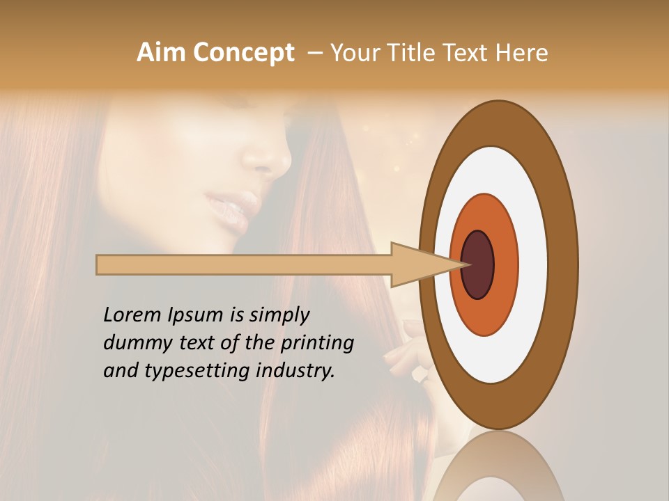 Haircut Coloring Pure PowerPoint Template