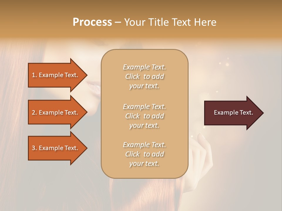 Haircut Coloring Pure PowerPoint Template