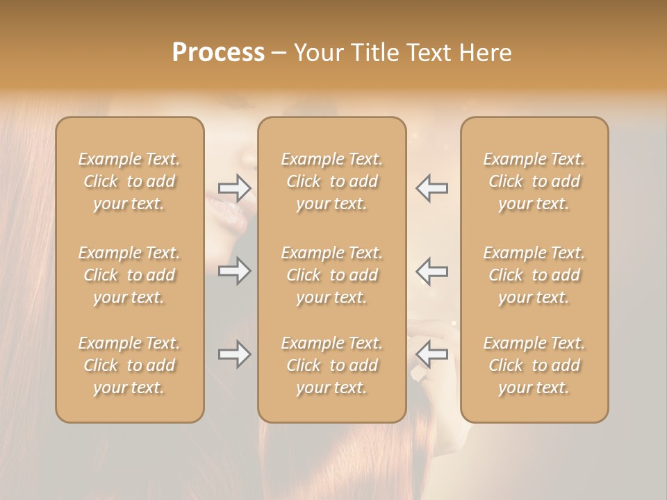 Haircut Coloring Pure PowerPoint Template