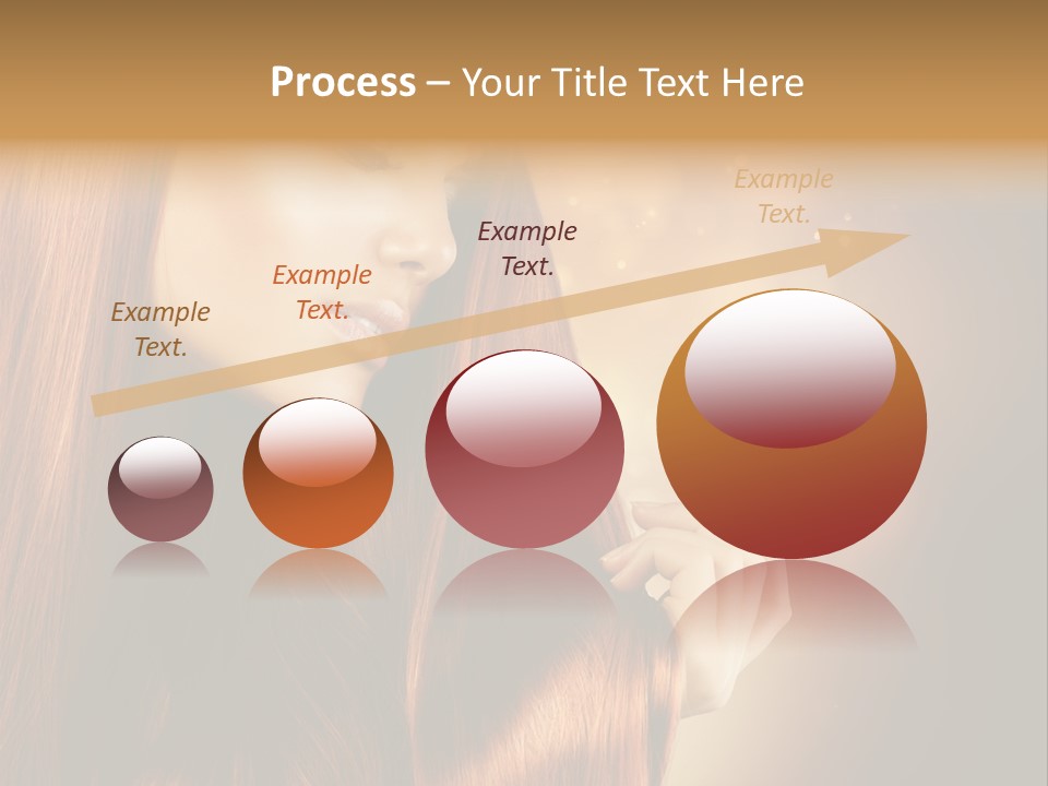 Haircut Coloring Pure PowerPoint Template