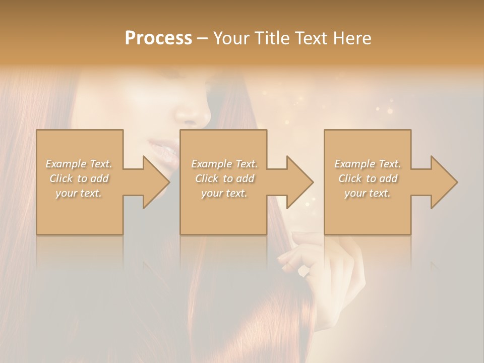 Haircut Coloring Pure PowerPoint Template
