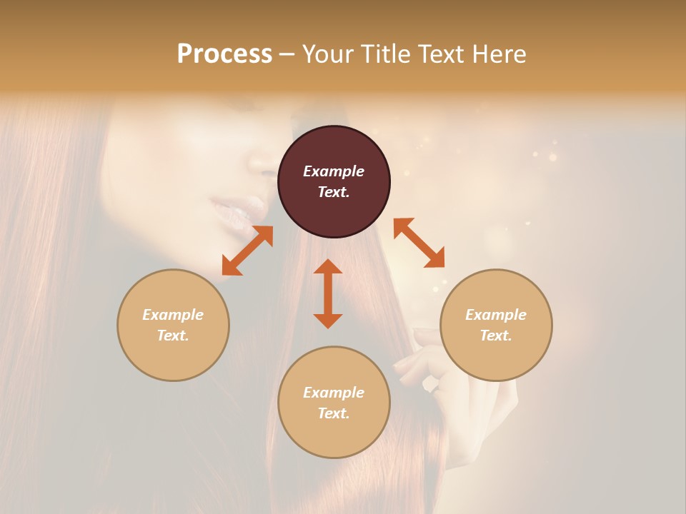 Haircut Coloring Pure PowerPoint Template