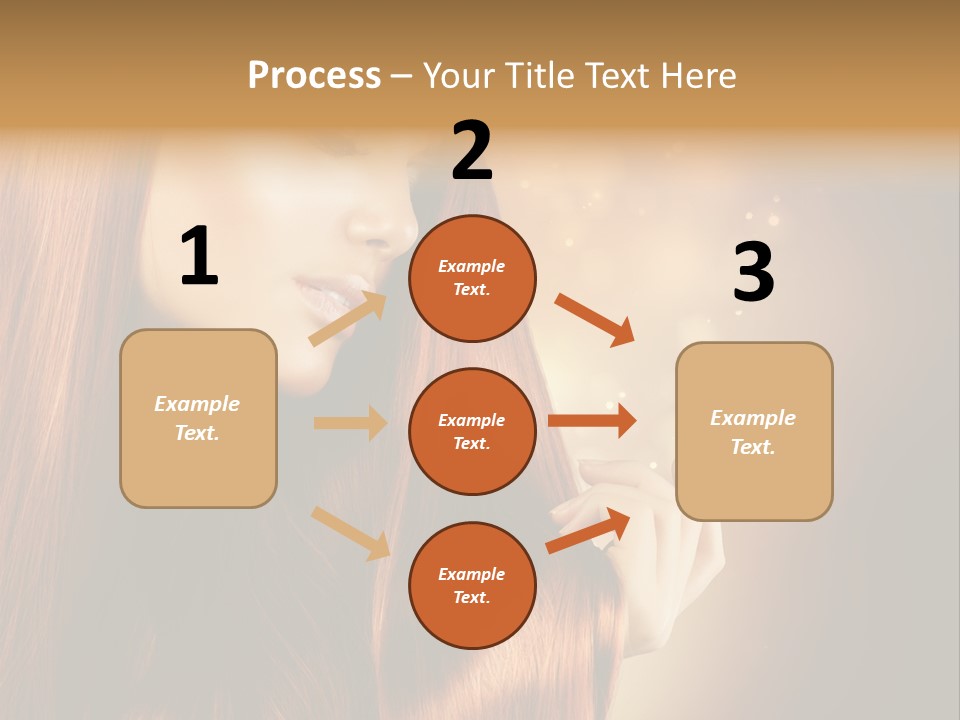 Haircut Coloring Pure PowerPoint Template