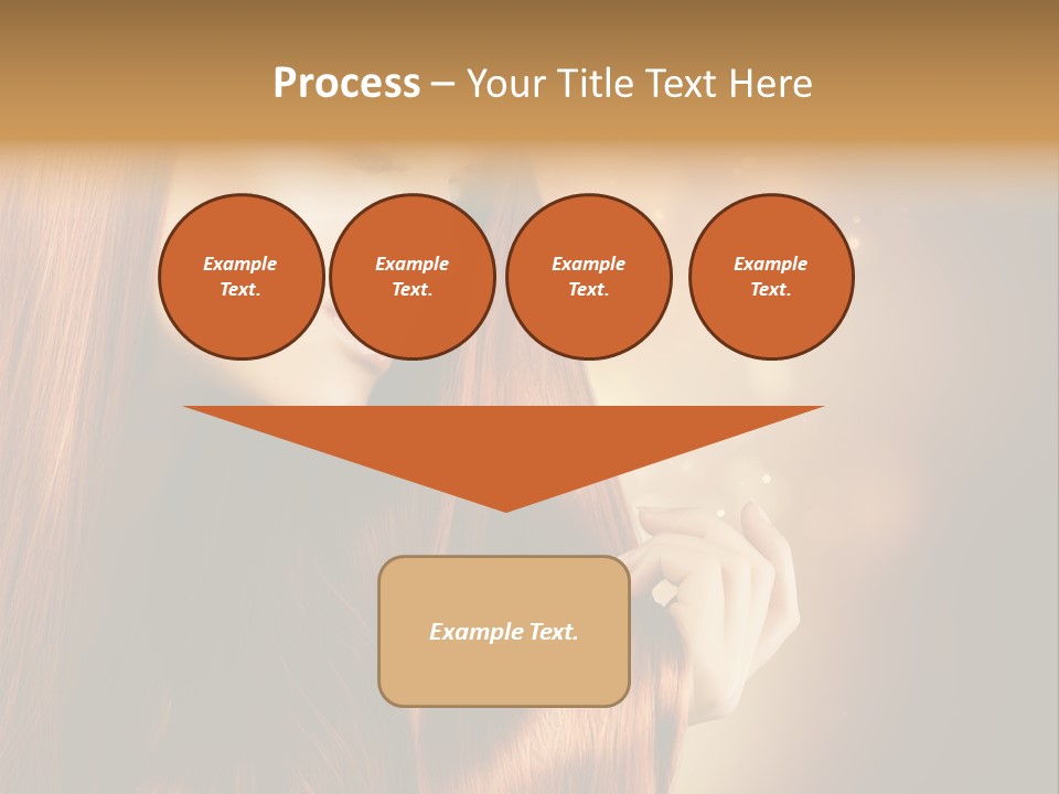 Haircut Coloring Pure PowerPoint Template