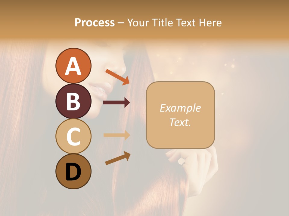 Haircut Coloring Pure PowerPoint Template