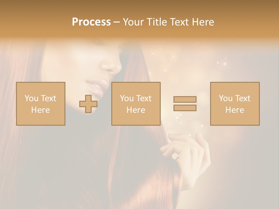 Haircut Coloring Pure PowerPoint Template