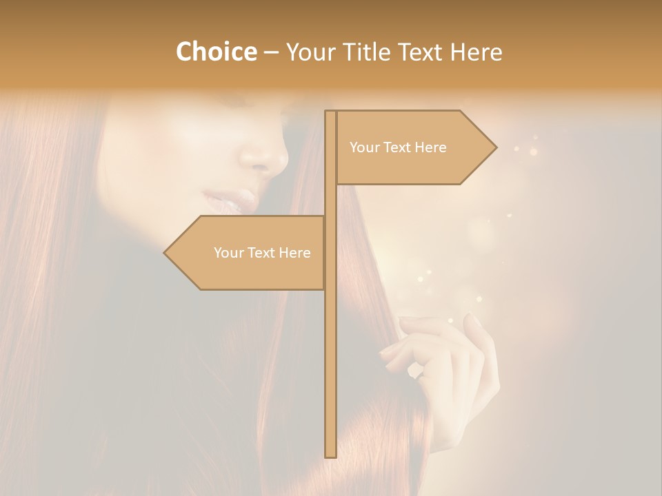 Haircut Coloring Pure PowerPoint Template