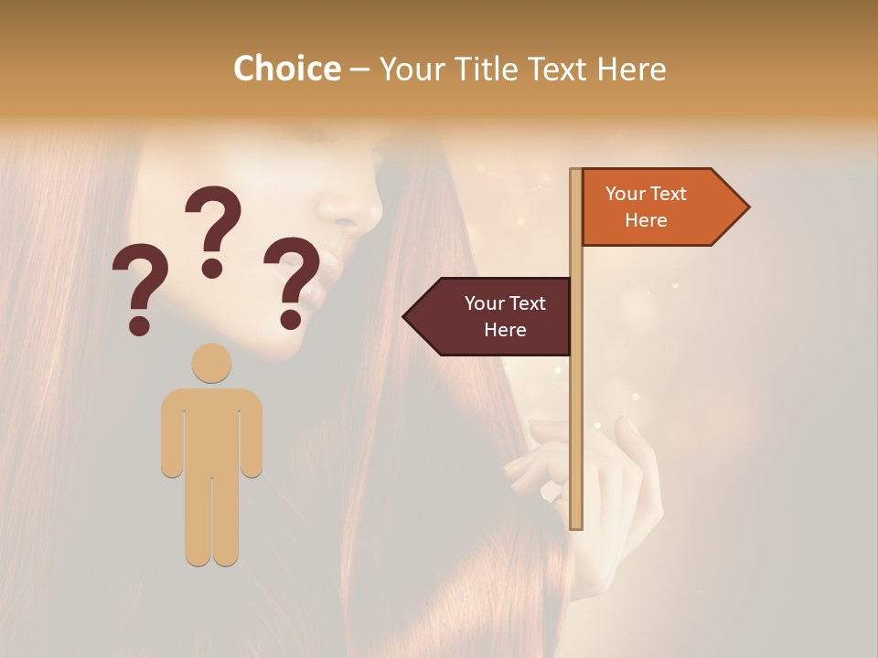 Haircut Coloring Pure PowerPoint Template