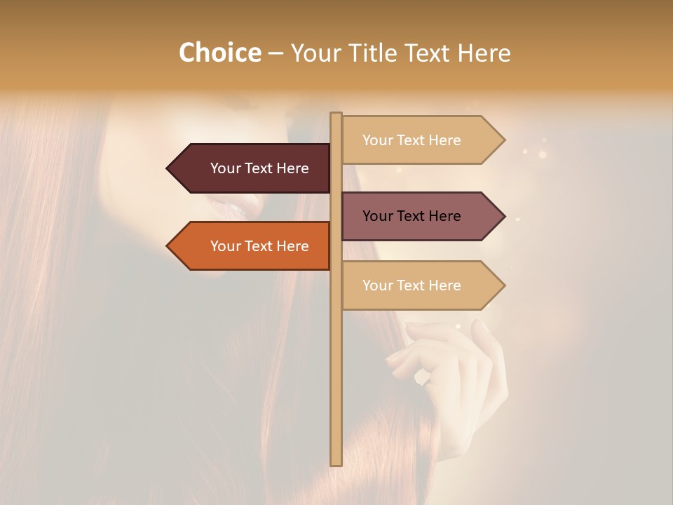 Haircut Coloring Pure PowerPoint Template