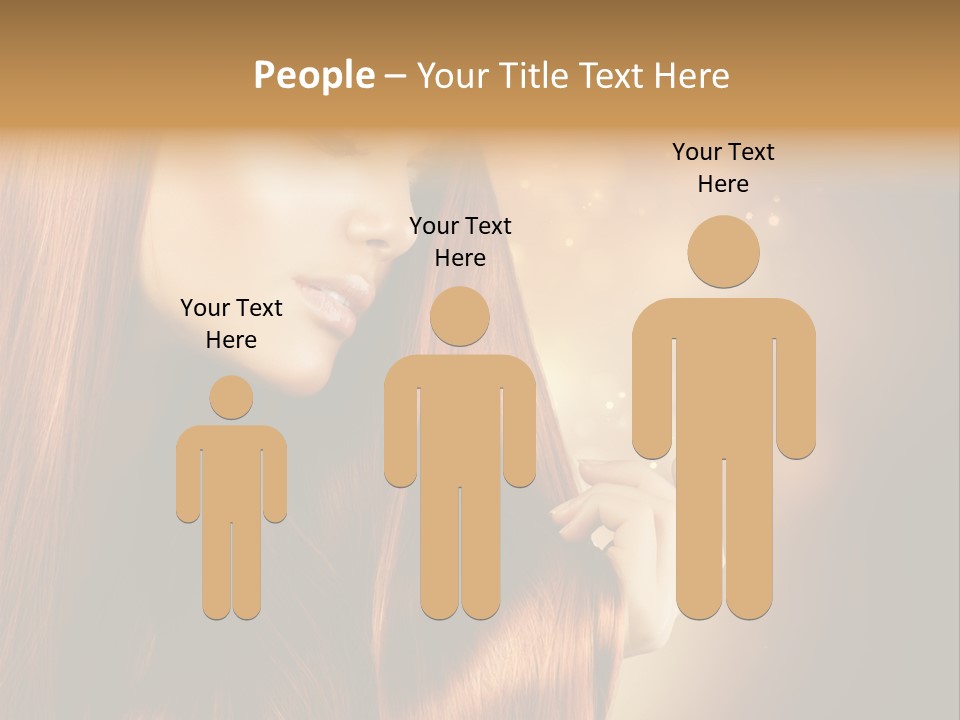 Haircut Coloring Pure PowerPoint Template