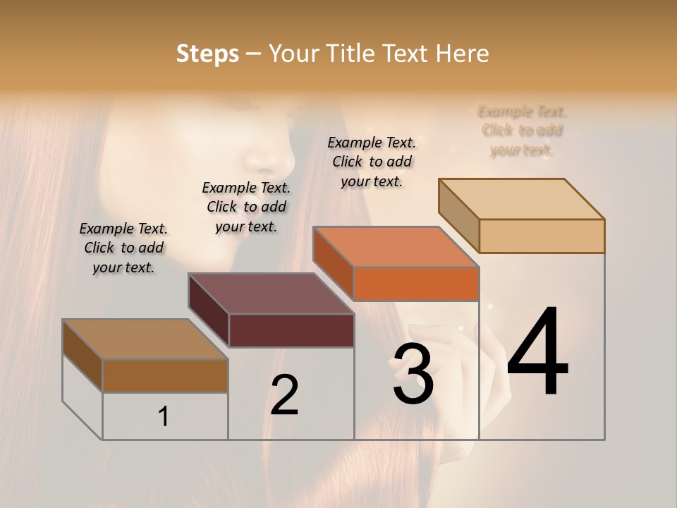 Haircut Coloring Pure PowerPoint Template