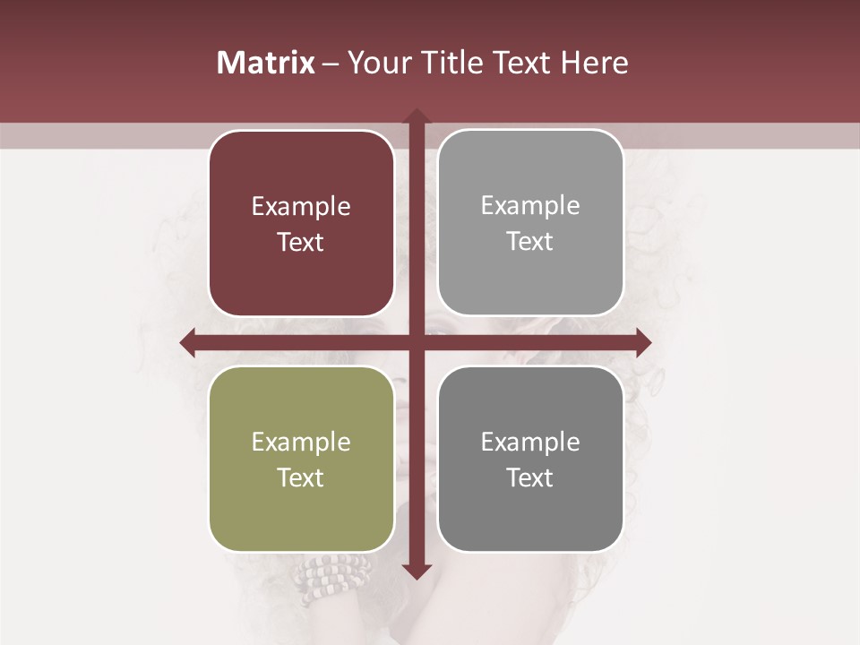 Romantic Character Blonde PowerPoint Template