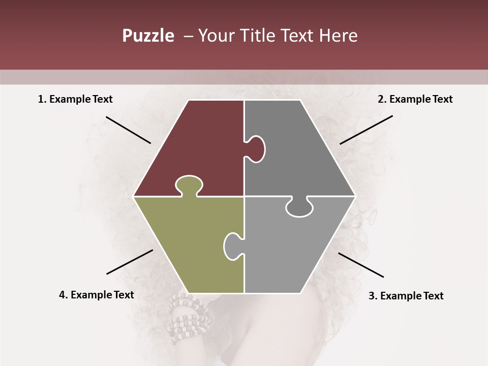 Romantic Character Blonde PowerPoint Template