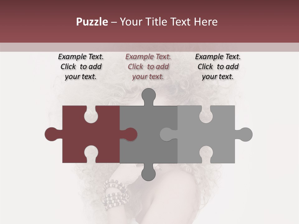 Romantic Character Blonde PowerPoint Template