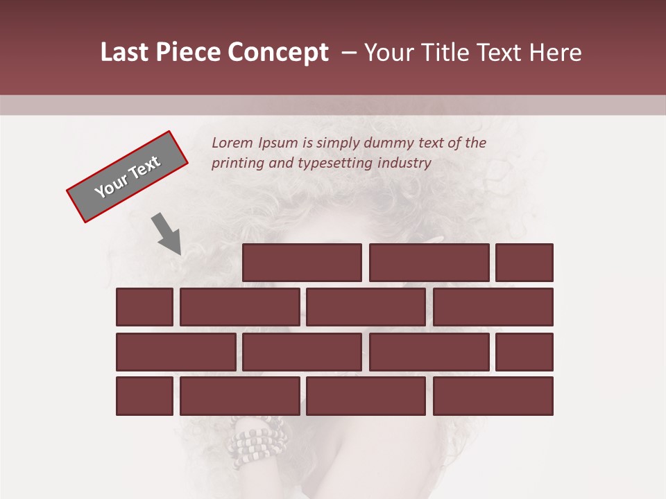 Romantic Character Blonde PowerPoint Template