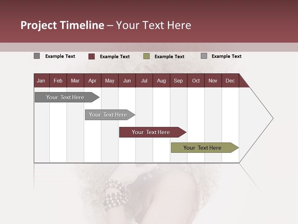 Romantic Character Blonde PowerPoint Template