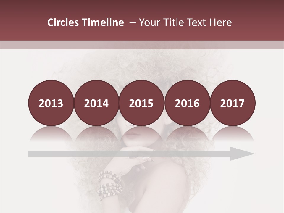 Romantic Character Blonde PowerPoint Template