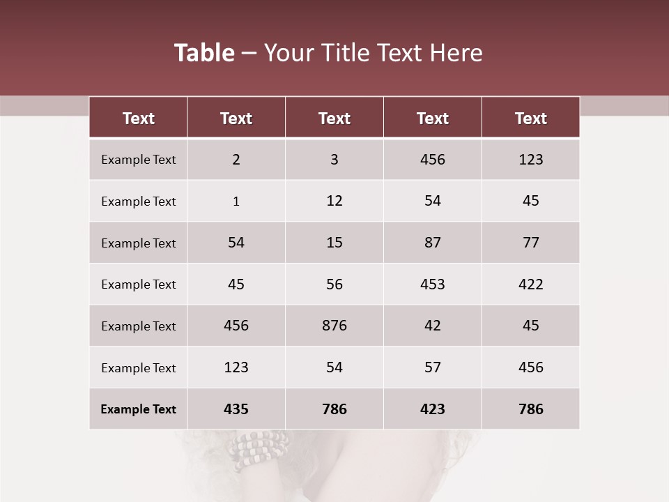 Romantic Character Blonde PowerPoint Template