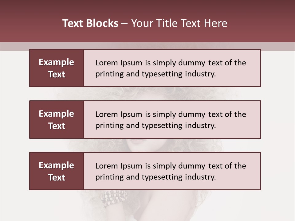 Romantic Character Blonde PowerPoint Template