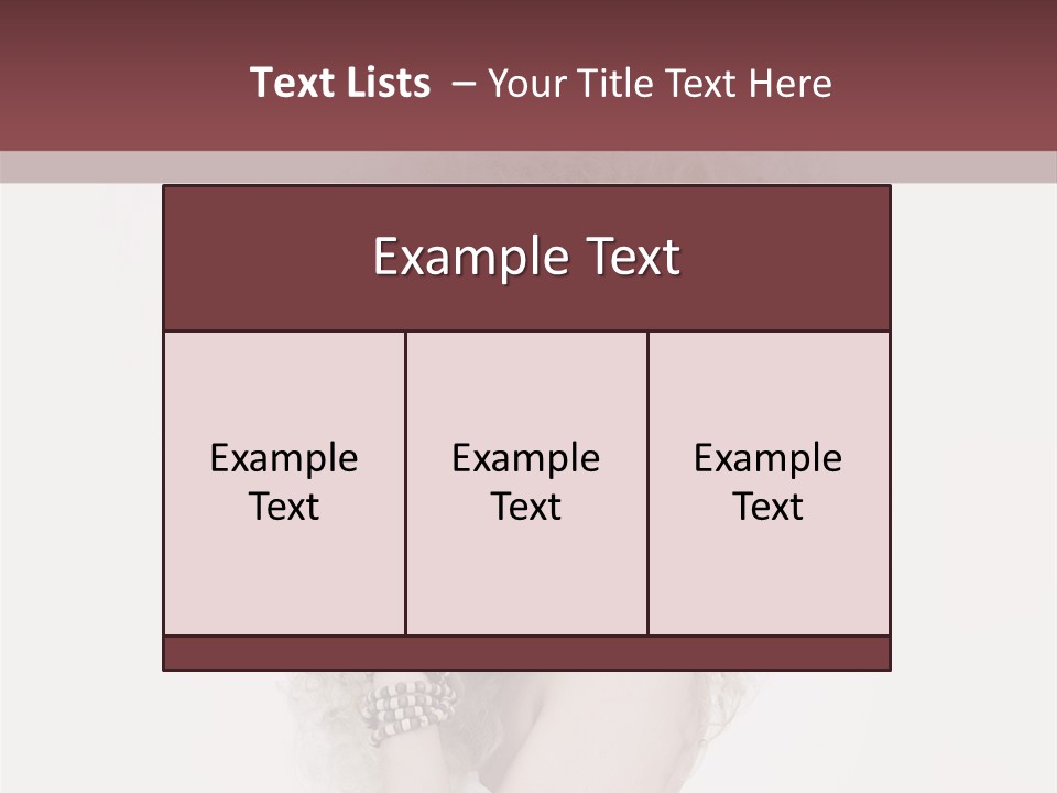 Romantic Character Blonde PowerPoint Template