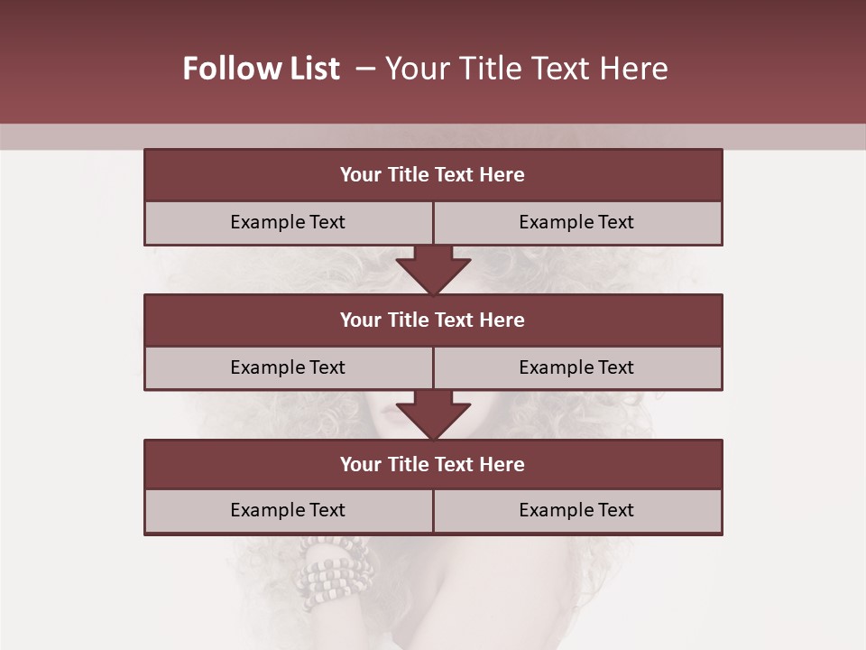 Romantic Character Blonde PowerPoint Template