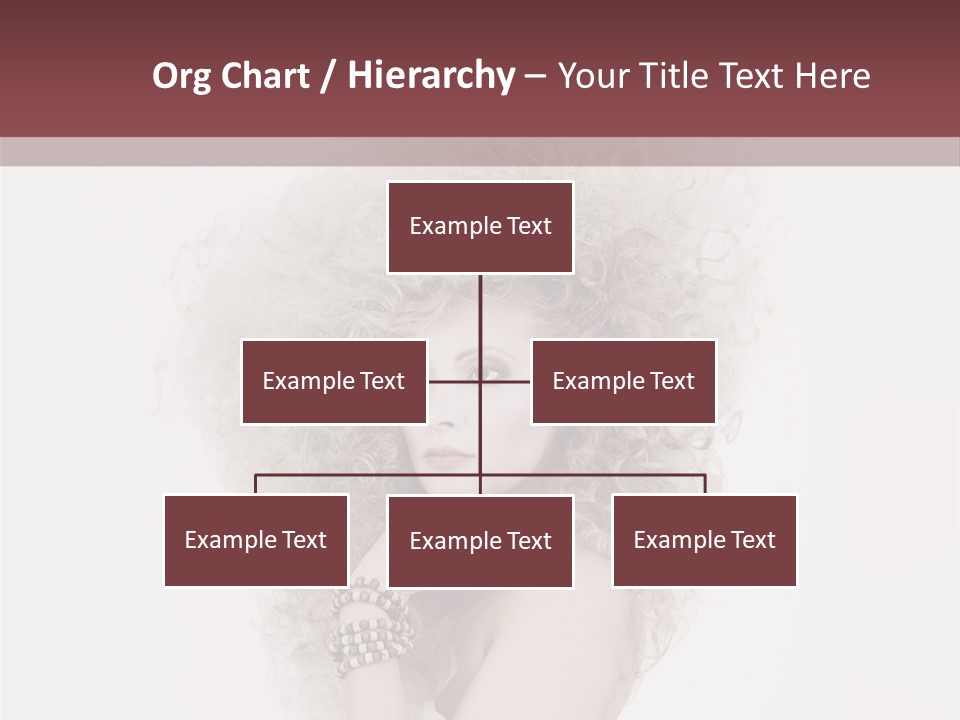 Romantic Character Blonde PowerPoint Template