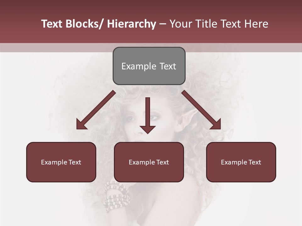 Romantic Character Blonde PowerPoint Template