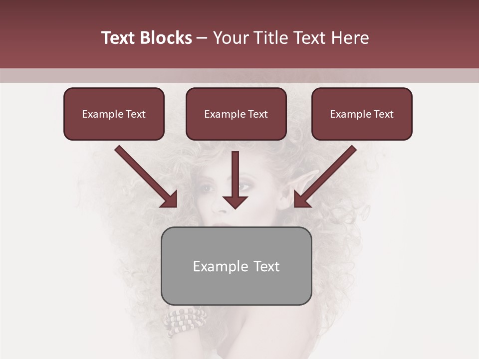 Romantic Character Blonde PowerPoint Template