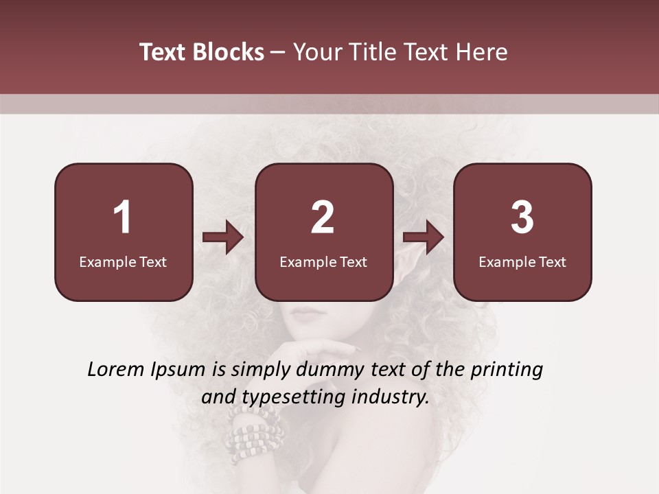 Romantic Character Blonde PowerPoint Template